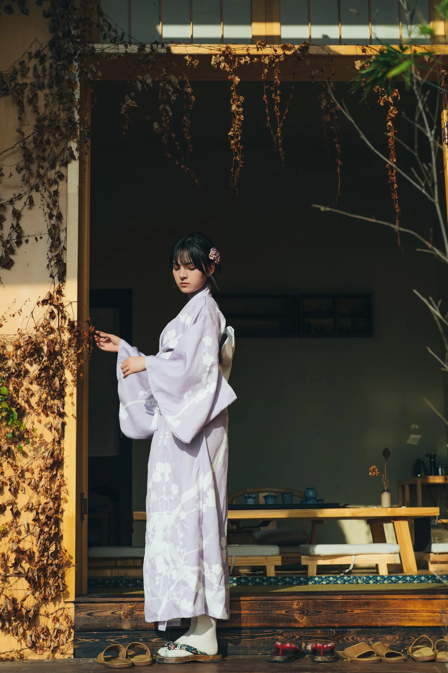 [YITUYU艺图语]2022.02.09 和风物语，日式庭院里的少女写真 dudu [56P]插图